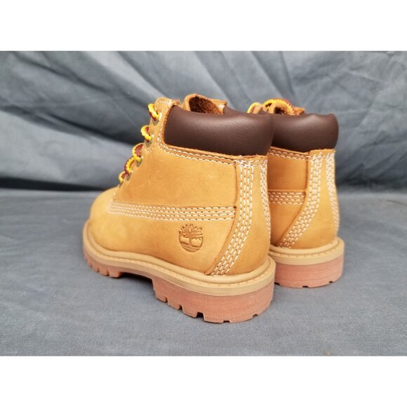 Timberland Toddlers 6" Premium Waterproof Boots Lace Up Wheat Size 9 NEW NO BOX! - Picture 4 of 6